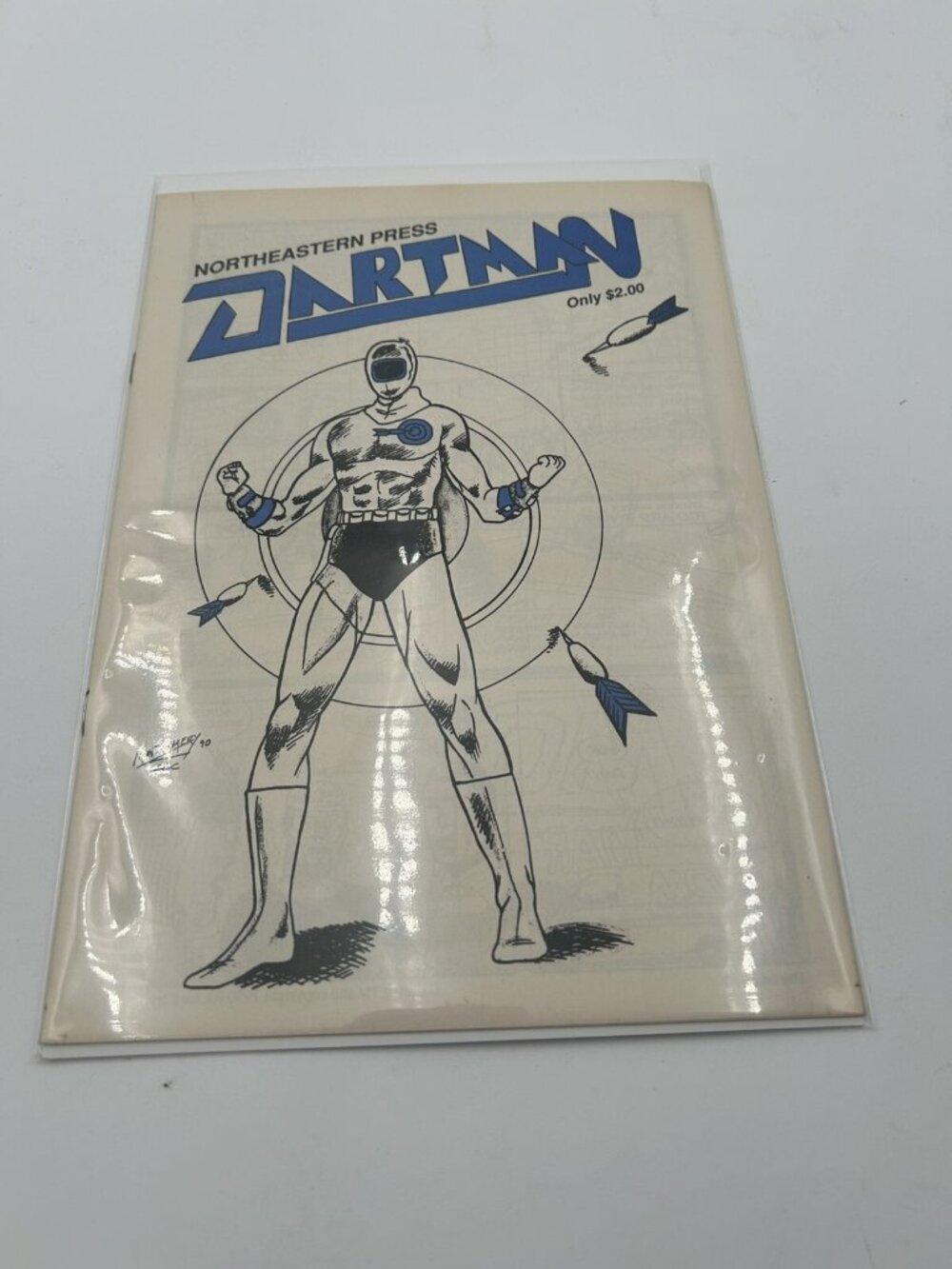 DARTMAN #1 (1990) by Northeastern Press, rare, HTF, Richard Irving - b&w Comic